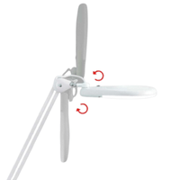 Lupa De Bancada 8x C/ Led Bivolt Branco IP-68 - Impac