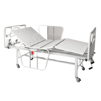 Cama Fowler Manual C/ 2 Manivelas Grades E Rodízios MI-205 – Destak