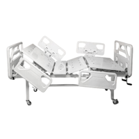 Cama Fowler Manual C/ 2 Manivelas Grades E Rodízios MI-207 -Destak