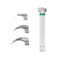 Laringoscópio F.O Inox Infantil Completo c/ 3 Lâminas Curvas - MD