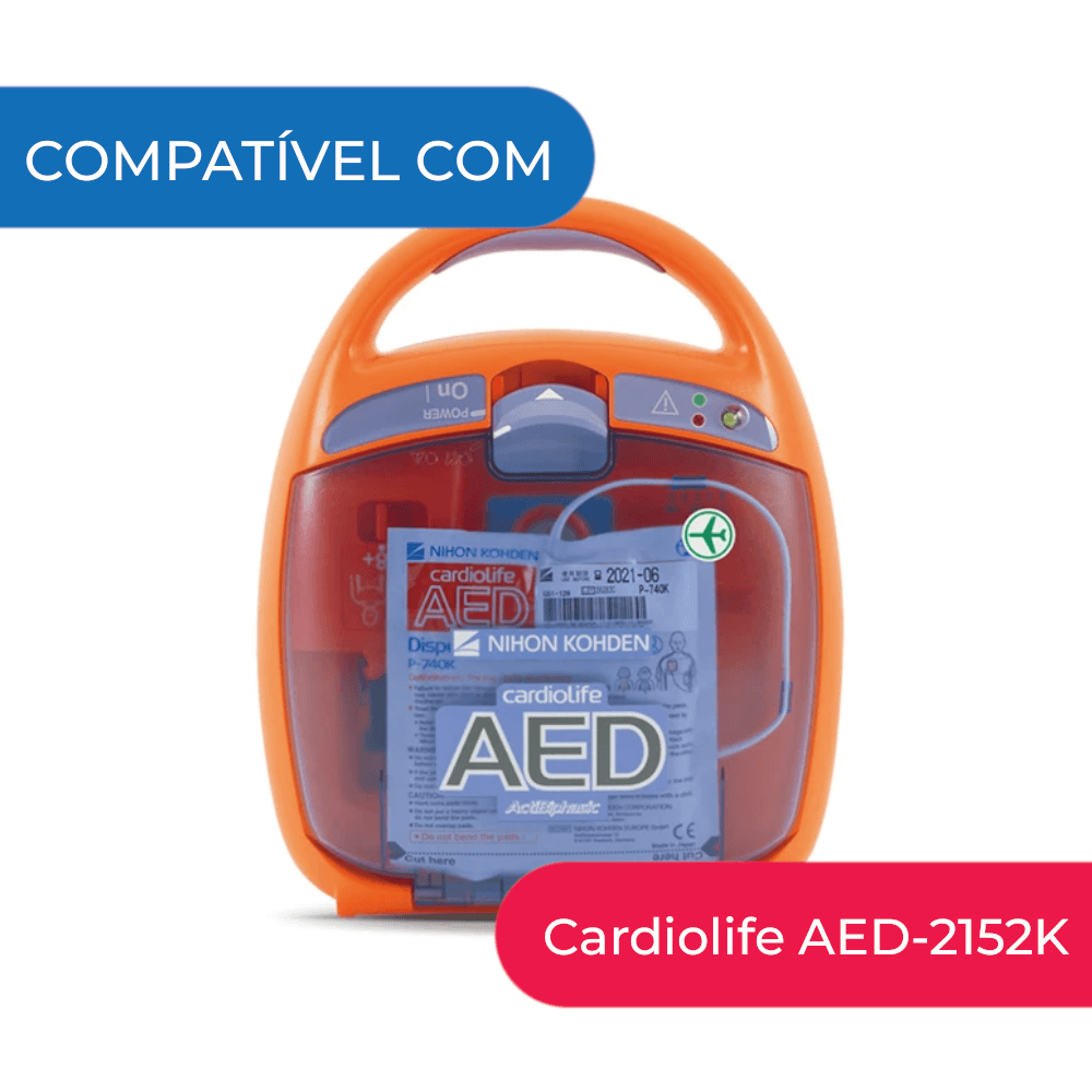Eletrodo Adulto Compatível c/ DEA Cardiolife AED-2152K - Nihon Kohden