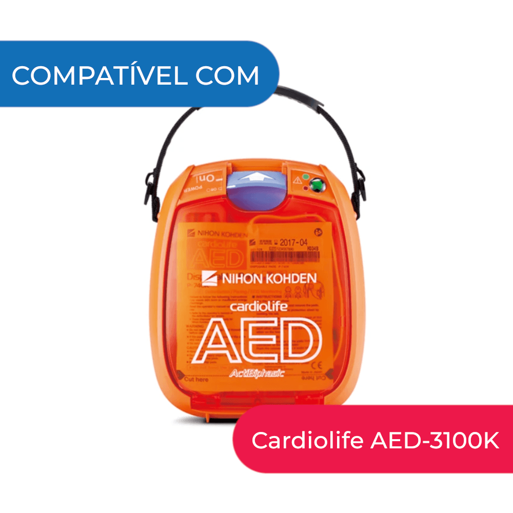 Eletrodo Adulto Compatível c/ DEA Cardiolife AED-3100K - Nihon Kohden