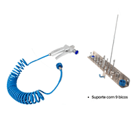 Pistola p/ Limpeza Br Pag c/ Jogo de 09 Bicos - Brasmedical