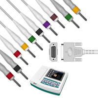Cabo Paciente Pino Banana 10 Vias Compatível ECG Ritmus 1200A - Alfamed
