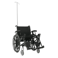 Cadeira de Rodas Aço 160kg Obeso Clean Hospitalar - Freedom